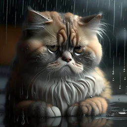 sad cat