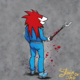 My name is Stain, I guess my dad had a sense of humor He gave me such a name cause stains they all mixed together If you are red or blue you depend on the trends But Stains it's no problem, everywhere you find them The guy next door Is such a wore The food I eat Is poison or I eat no food Cause I can't find a store