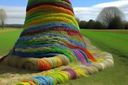 A land made out of woolly yarn