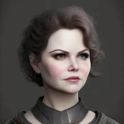 A blend of ginnifer goodwin and nicole kidman, one face, drawing, portrait, steampunk, detailed, 8K