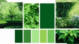 Green color palette