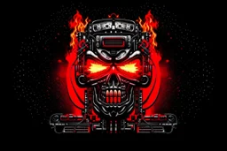 4K. FULL DETAILS. LOGO EMISSION DE RADIO HARDROCK FIRESTARTER TERMINATOR