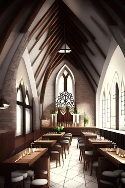 Church-like restaurant design