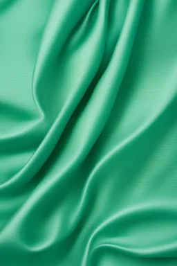 silk fabric, flat, flat, aqua green with sinuous lines