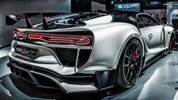 bugatti chiron BRABUS ROCKET, rear view, desktop wallpaper, 4K, Cinematic