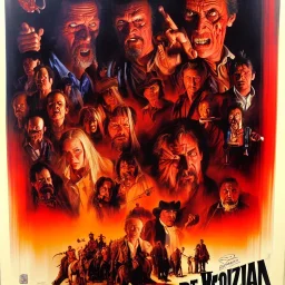 An original movie poster by drew struzan, western, horror