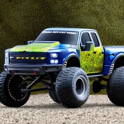  2021 Chevy Raptor Mega Truck 540ci Big Block 4x4 by Hot Wheels Monster Trucks