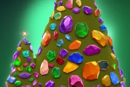 Tree made out of gems