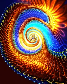 Fractal art. Spiral.