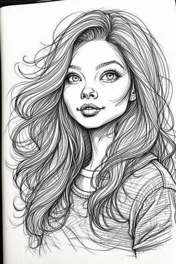 drawing sketches beautiful girl