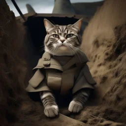 sharkcat in the trenches