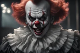 Imagine/ pennywise, accurate, ultra realism, intricate detail, photo realism, portrait, upscale maximum, 8k resolution,,Hyper-detailed ,8k, by xanuth