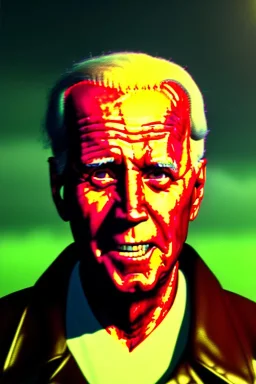 realistic image of joe biden zombie, night, walking dead style, retro style, 80s, dark ambient, highly detailed, sky background, concept art, unreal engine 5, god rays, ray tracing, RTX, lumen lighting, ultra detail, volumetric lighting, 3d, finely drawn, high definition, high resolution.