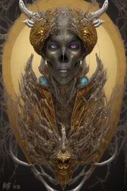 black male African alien, cracks in the voodoo head, wicked, diamond eyes, crown, blood, 8k, finely detailed, photo realistic, leopard style turquoise skull head gold dragon space alien rain skeleton gold tooth silver crown silver space suit spaceships