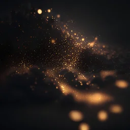 darkness, glowing sparkle particles, dark tone, sharp focus, high contrast, 8k, incredible depth, depth of field, dramatic lighting, beautifully intricate details, clean environment