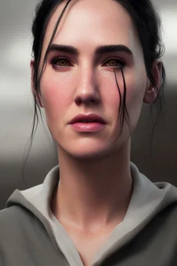 Jennifer Connelly portrait, epic, 8k resolution, high-quality, fine-detail, digital art, detailed matte, volumetric lighting, dynamic lighting, photorealistic