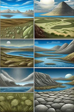 earths cambrian periode lanscapes