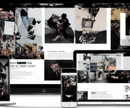 Homepage Website Streetwear, Color, Typography