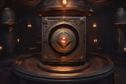 Belzaran's evil magic button box. fantasy concept art, exquisite realism, a masterpiece, dynamic lighting, hyper detailed, intricately detailed, deep color, Unreal Engine, volumetric lighting , Epic cinematic brilliant stunning intricate meticulously detailed dramatic atmospheric maximal,