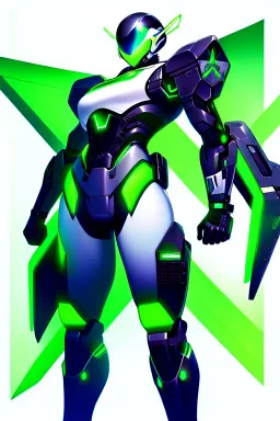 Cyborg symbiote, white color, green color, tendrils, high tech, cyberpunk, biopunk, membrane wings, carbon fiber