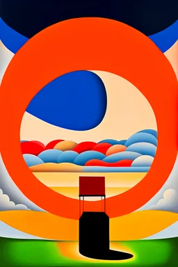 Blood and sky and Circle and heart and chair and lines and Triangle and style Georgia O’Keeffe