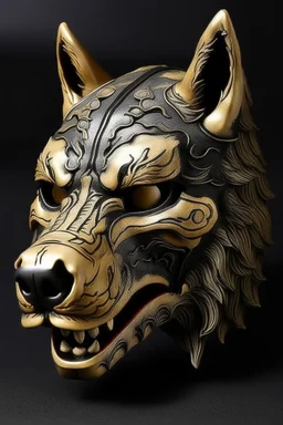 wolf japanese style mask