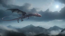 dragon in a big cloud