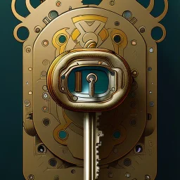 [[Modern lock and key]] :: digital art, anime, studio ghibli style