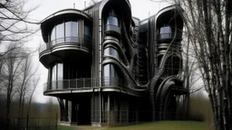 Minimal postmodern house, Metal, Hans Ruedi Giger