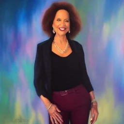 Full body portrait, painting, medium shot lady style of Debbie DeWitt