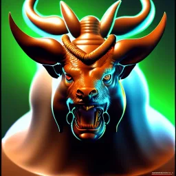 portrait of a Minotaur Boris Vallejo Style