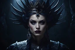 A photo of the queen of nightmares. Photorealistic. Cinematic. dark.