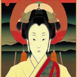 Ukiyo-e painting of a samuri