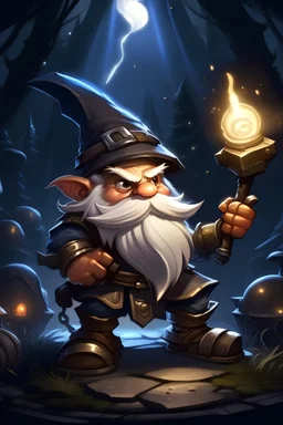 machine weapon gnome robbery coins lightning moonlight