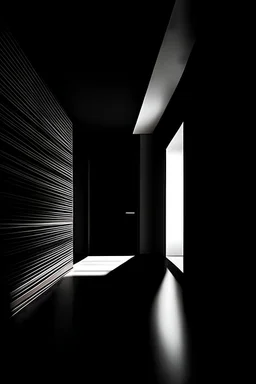 No matter how fast light travels, the darkness has always got there first and is waiting for it; Abstract Art; Vantablack and White; Minimalism