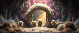 enter the strangest bubble doorway to weird dimension and its heavenly furry messed up creatures