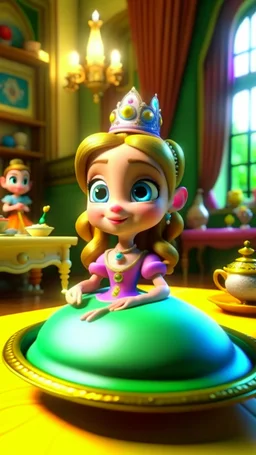 Princess Penelope's Magical Tea Party, cartoon,3D