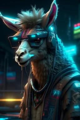 lama cyberpunk