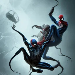 Venom vs spider man fighting