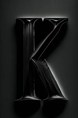letter 'k' black colour, aesthetic,