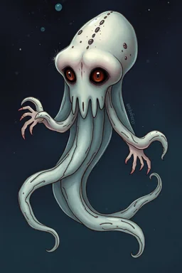 feral ginger girl squid ghost
