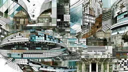 metabolism architecture collage abstract