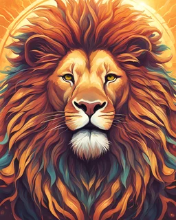 Lion Sun Focus positive energy