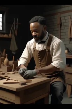 Illustrate the work environment of a skilled craftsman who earned $2,000 over a ten-year period. Compare this craftsman's lifestyle with that of a slave considered a "fancy girl