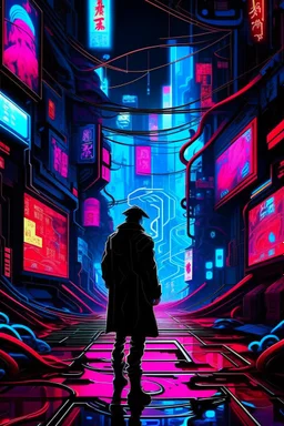 Amidst the neon-lit streets of a cyberpunk city, a renegade hacker delves into the depths of virtual reality, navigating through digital mazes and encrypted databases in pursuit of forbidden knowledge. With each hack, they unravel the secrets of a shadowy underworld ruled by corporate giants and underground syndicates. But as they delve deeper, they uncover a conspiracy that threatens to shake the very foundations of their reality. Armed with nothing but their wits and a cybernetic interface, th