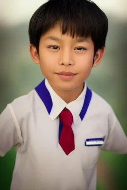 6 year old asian schoolboy in school uniform portrait, epic colour treatment, cinematic colour treatment, meticulously intricate perfectly symmetrical extremely detailed, pixiv daily ranking, pixiv, extreme depth of field, artstation, spectacular details, volumetric lighting, masterpiece, cinematic, Hollywood production, 8k resolution, high definition, max octane render, vivid colors, max resolution, max perfectionism, realistic composition, professional photography