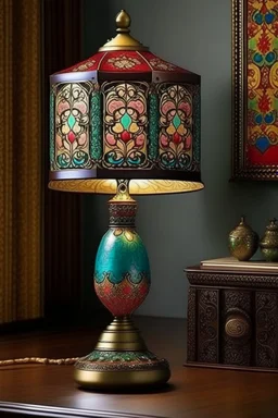 table lamp inspired by kebaya nyonya, modern design,