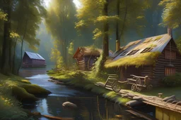 Peder Mork Monsted style, log house