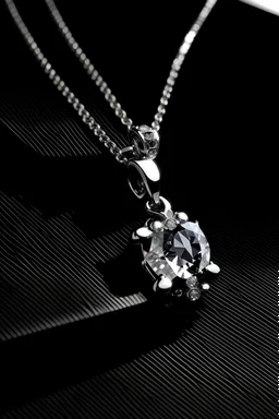Please give me the diamond necklace in the picture on a white background with a dark shadow