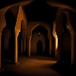 dark room inside Omani castle Mystical Wise